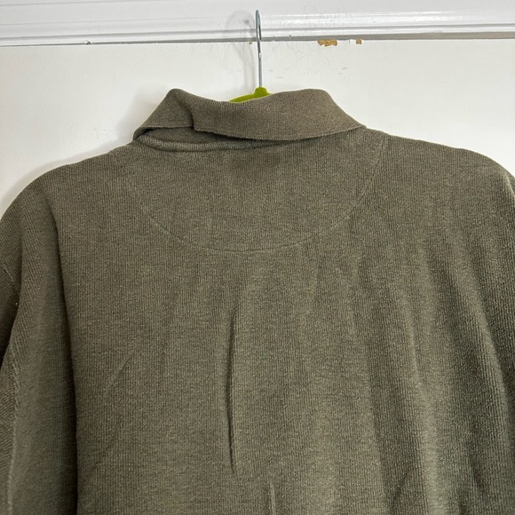 Men’s Natural Issue Outdoor Life 100% Cotton Olive Green Pullover Large. Thick. - Picture 9 of 10
